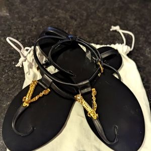 Versace Virtus flat women sandals